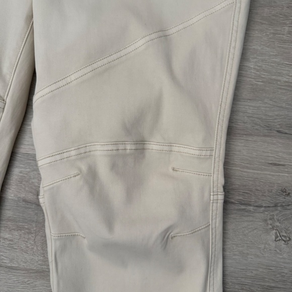 SPANX Women’s Cream Ankle Zip Pull on Twill Joggers Size XL - Picture 4 of 8